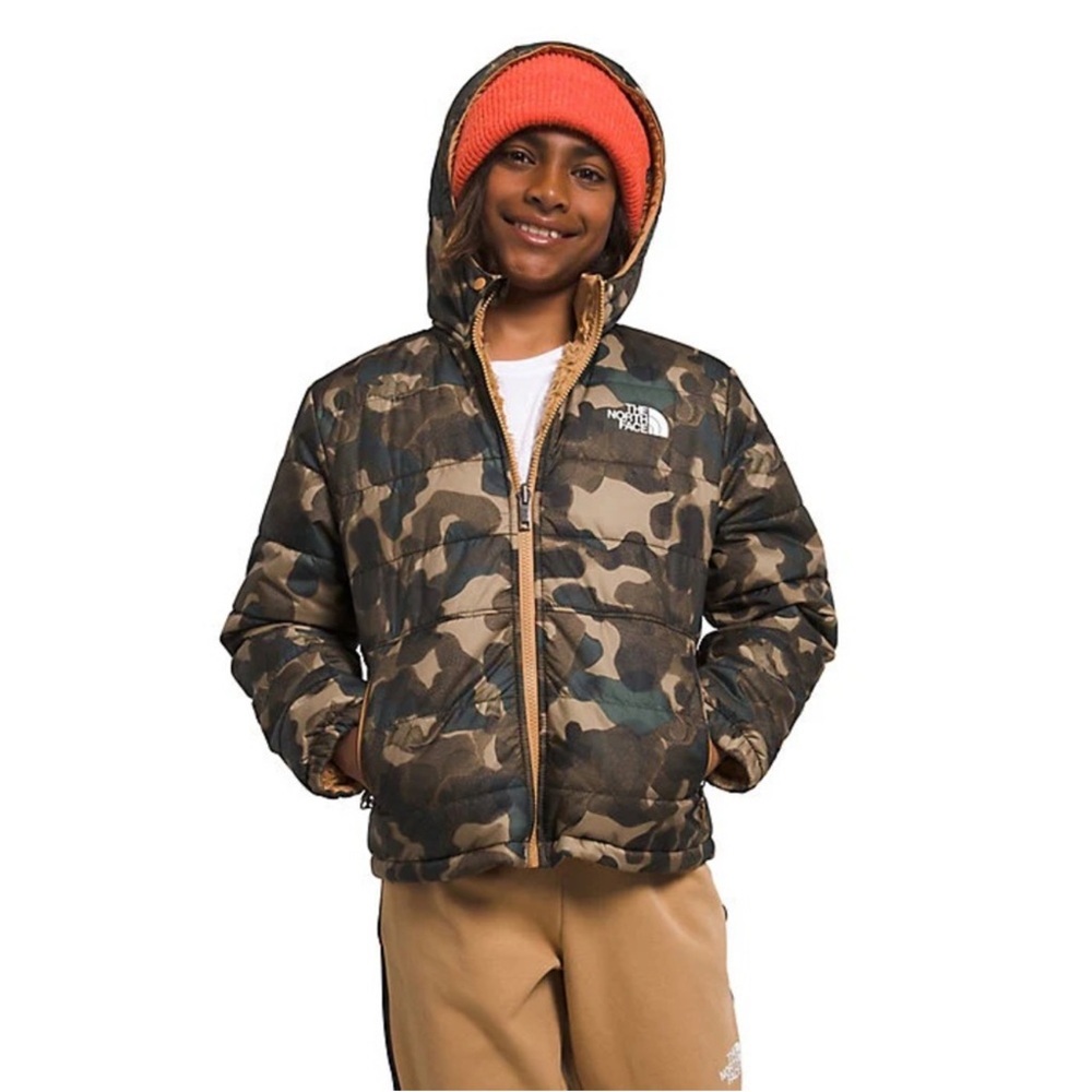 The North Face Big Kids Boys' Reversible Mt Chimbo Full Zip Hooded Jacket